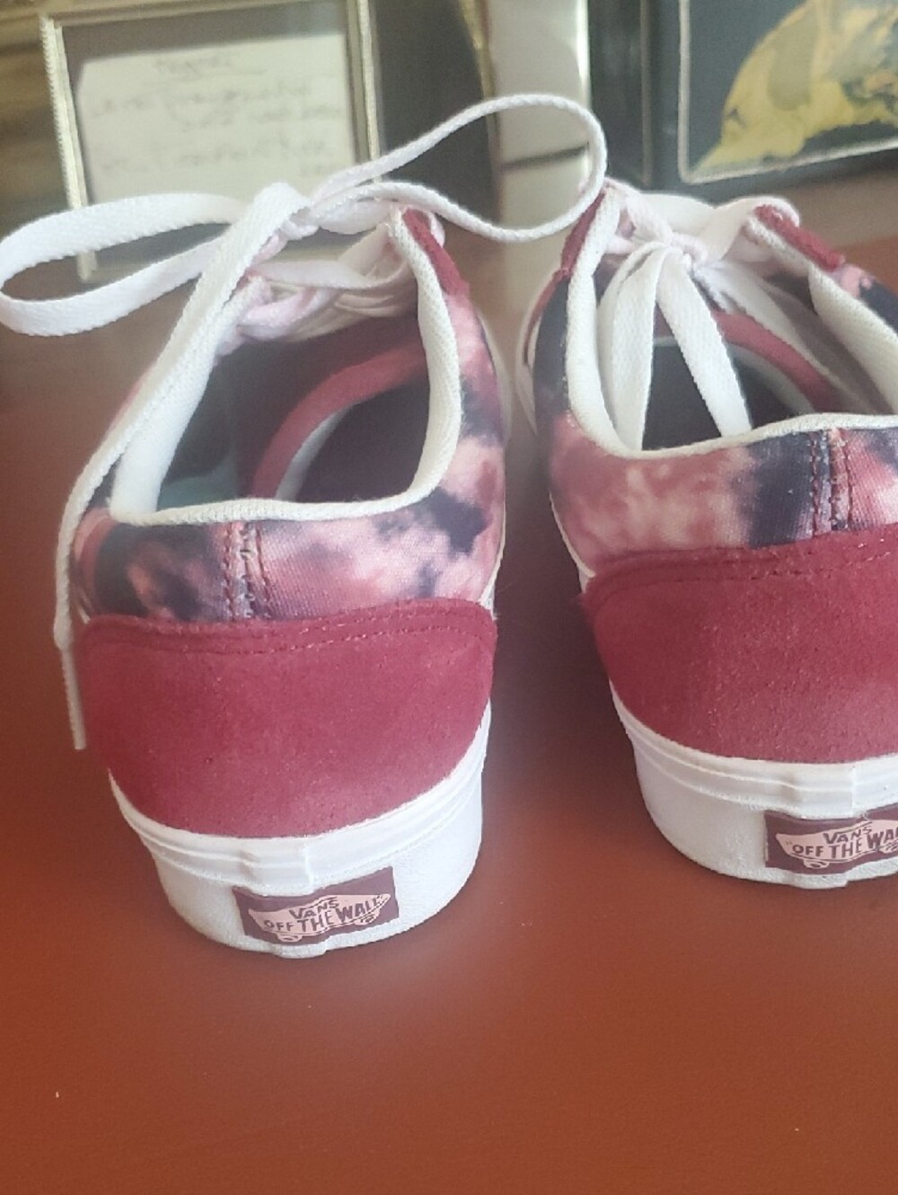 Vans ComfyCush Old Skool Burgundy/White Sneakers - Picture 4 of 7